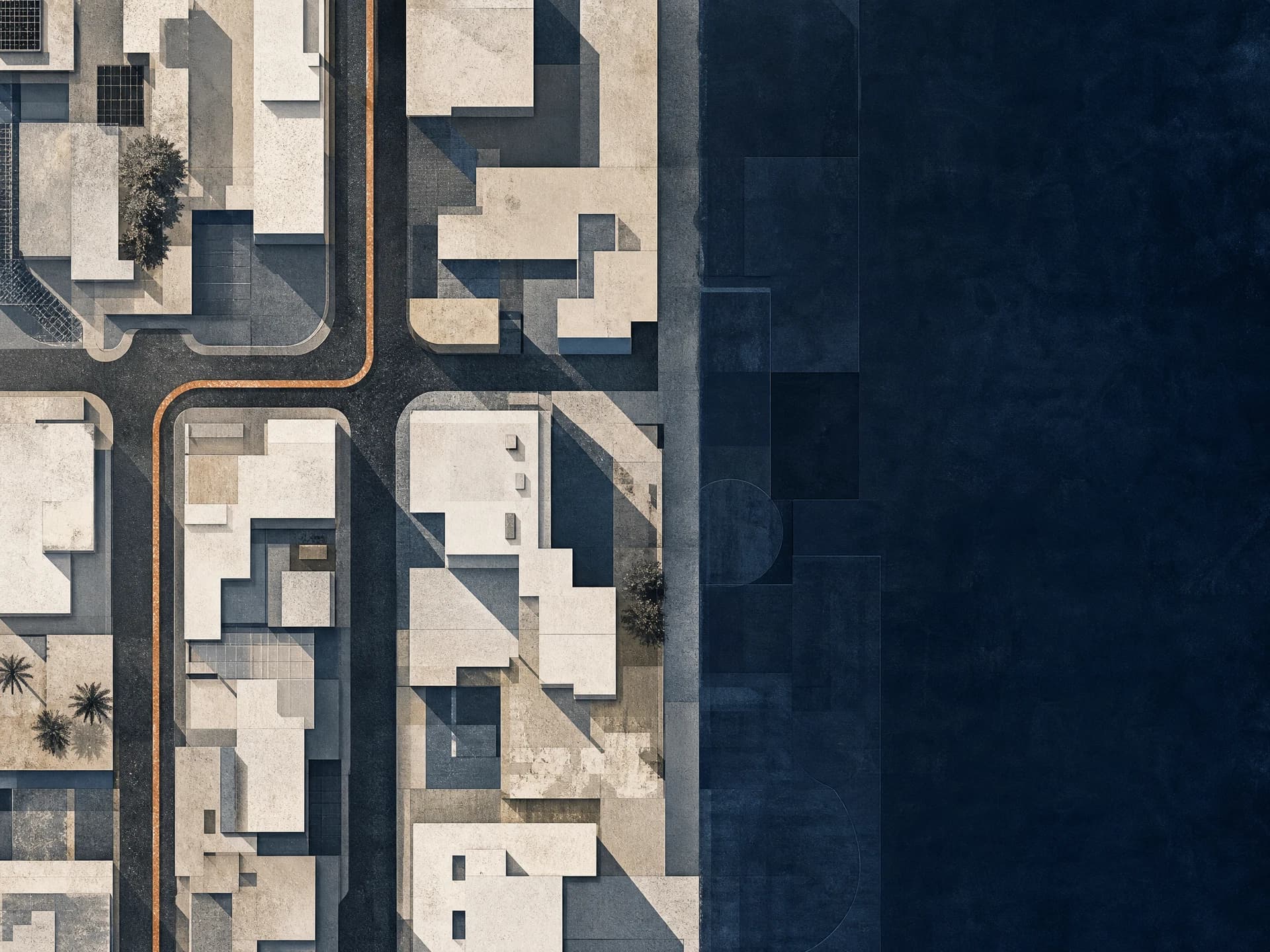 Abstract corridor analysis illustration